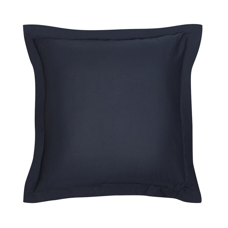 Taie d'oreiller 63x63 cm Coton Today Fusain Essential (Noir)