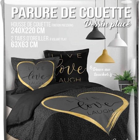 housse de couette coeur
