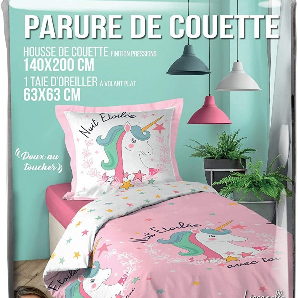 Parure de lit licorne
