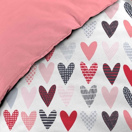 housse de couette coeur