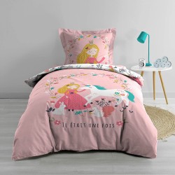 parure de lit 140 x 200 cm Princesse Licorne