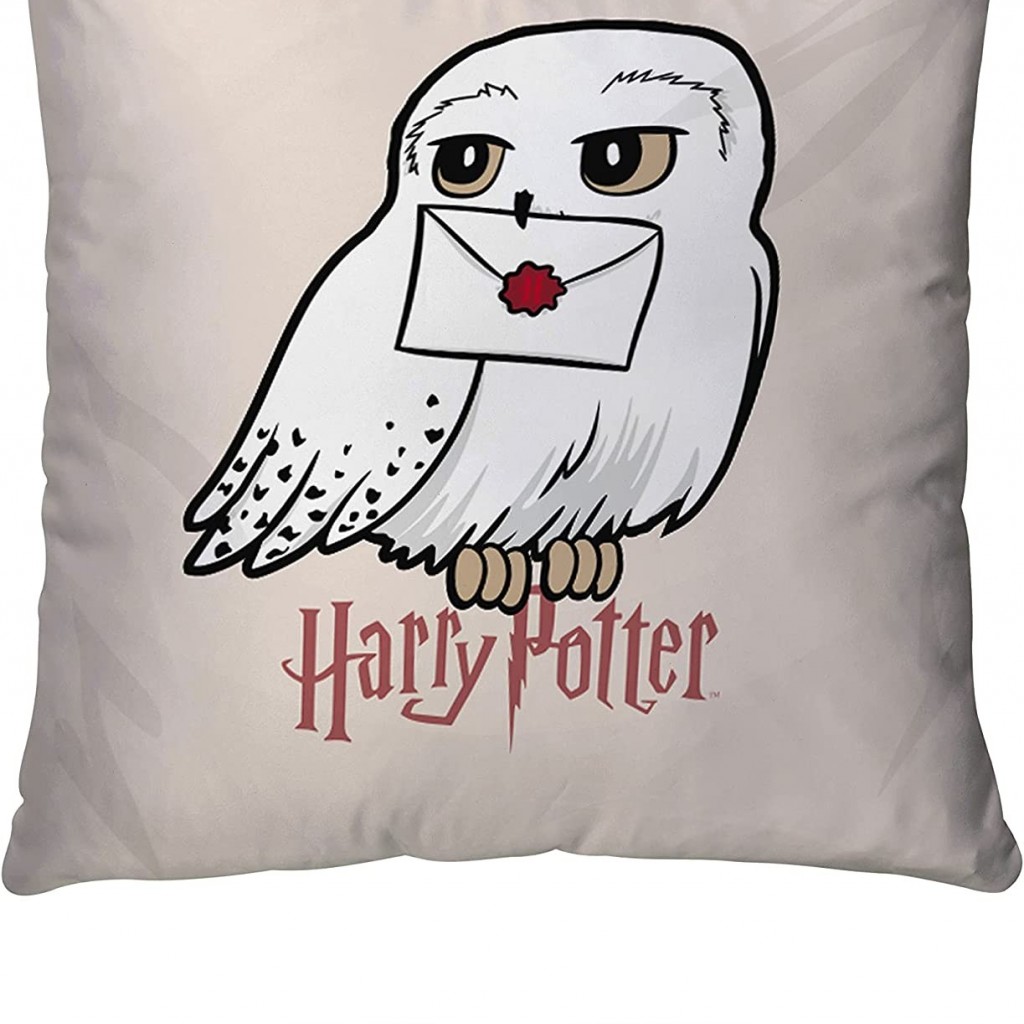 Warner - Housse De Couette Harry Potter Hedwige 140x200 cm + 1 taie d'oreiller 63x63 cm - 100% Coton