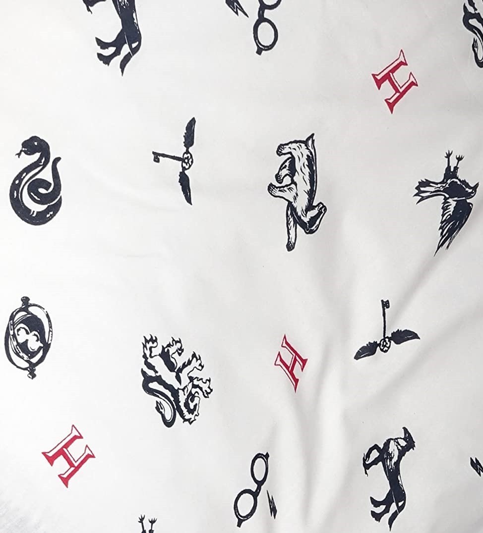 Drap housse Harry Potter Blanc 140x190 cm Drap housse Harry Potter Blanc 140x190 cm