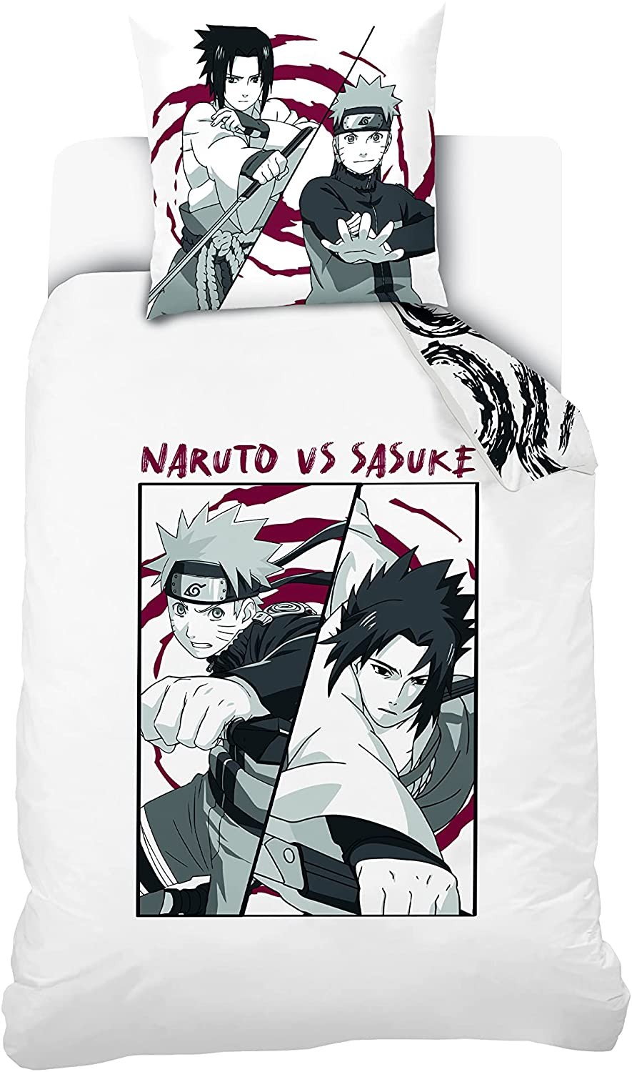 Drap Housse 140X190 Cm Dessin Animé, Noir Blanc, Football Drap De