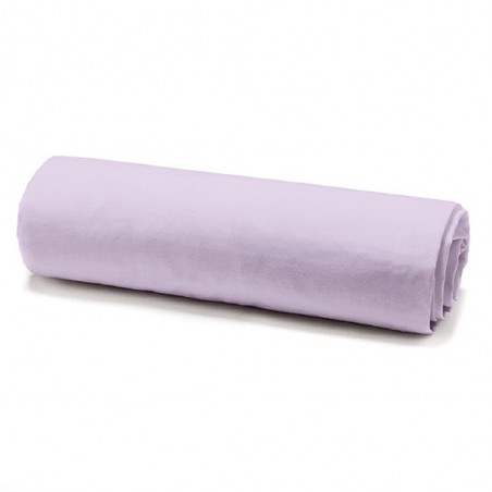 drap housse 1 personne rose