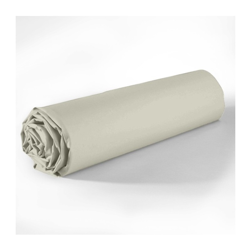 Drap-Housse Microfibre 160x200 Cm Lavea – Doux, Respirant, Élastique Tout Autour – Certifié Oeko-Tex, Bonnet 35 Cm – Sable