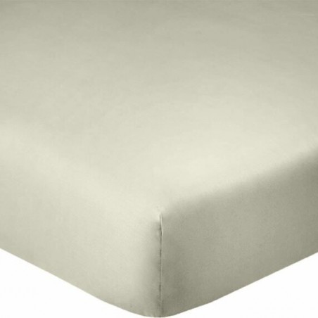 Drap-housse Satin Beige Bonnet 35 - 160x200 cm - Le Roi du Matelas